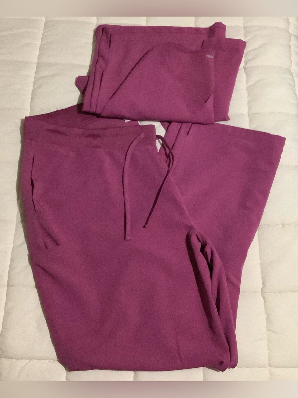 Mandala Magenta Scrubs Top and Pants